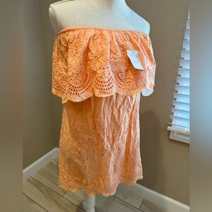 NWT! ALTAR’D STATE Eyelet Off the Shoulder Mini Dress